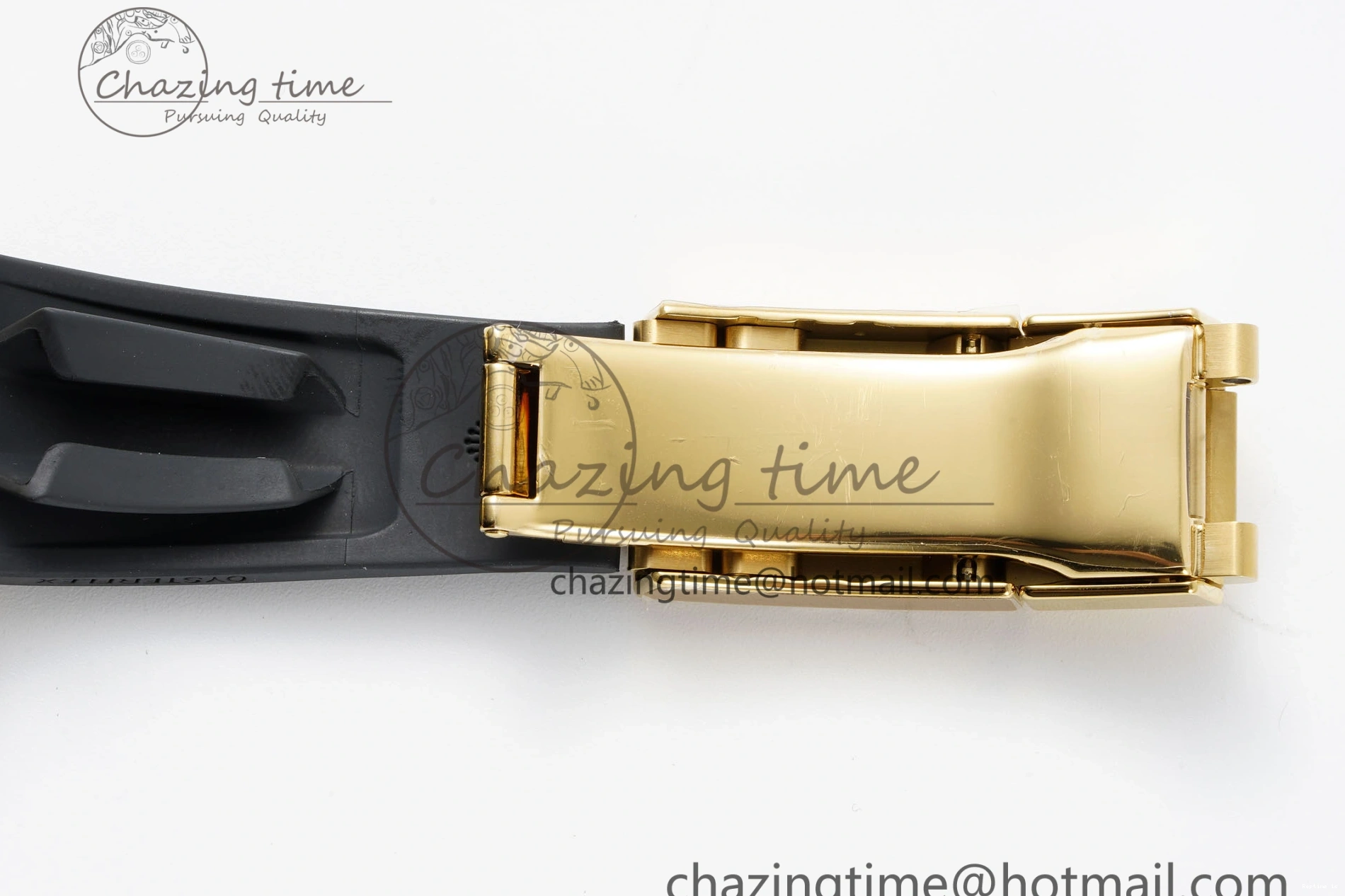 1222 OnTrend Daytona 116518 BTF 1:1 Best Edition YG Black Dial on Oysterflex Rubber Strap SA4130 V 2260